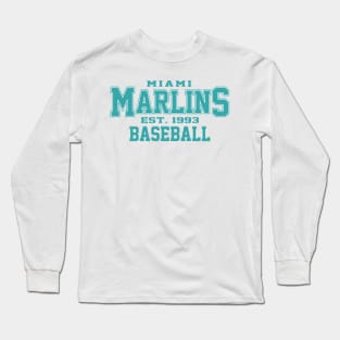 Marlins Miami Baseball Long Sleeve T-Shirt